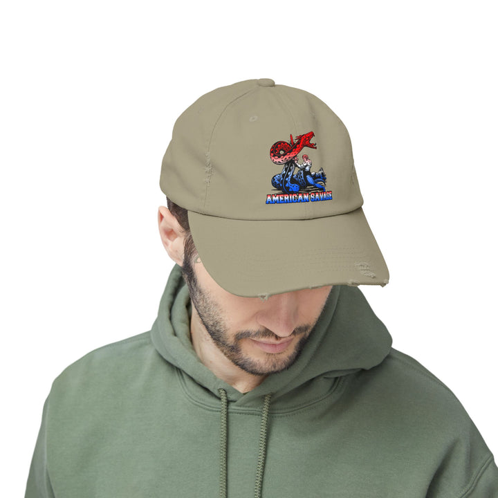 SERPENT SLAYER RED WHITE BLUE FADE/AMERICAN SAVAGE CAP