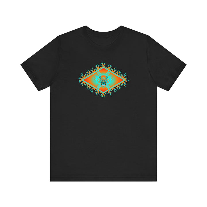 MIAMI AQUA ORANGE DIAMOND SKULLATOR DOUBLE BELL