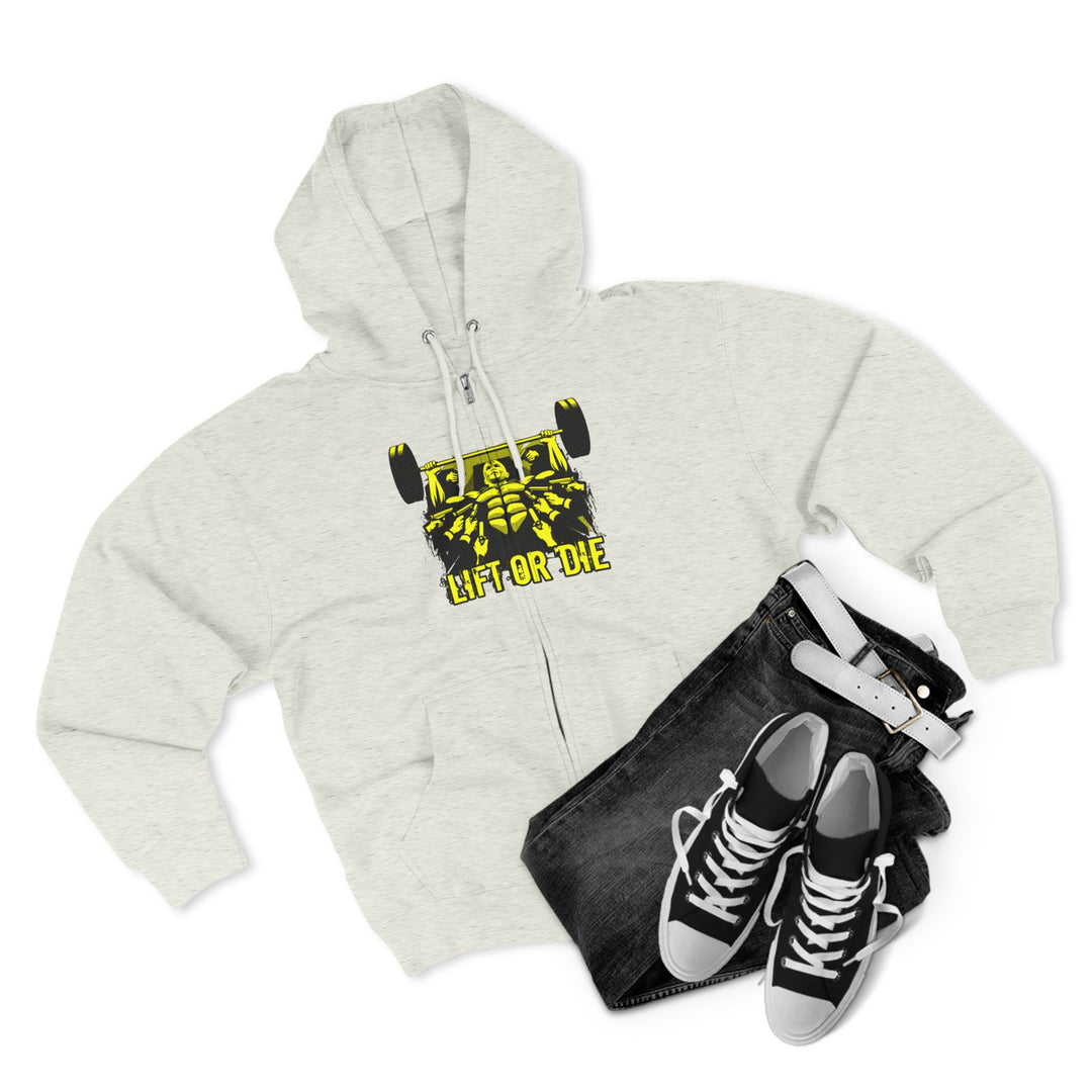 CG FINAL BOSS ON PRE-WORKOUT YELLOW BLACK /LIFT OR DIE ZIP UP