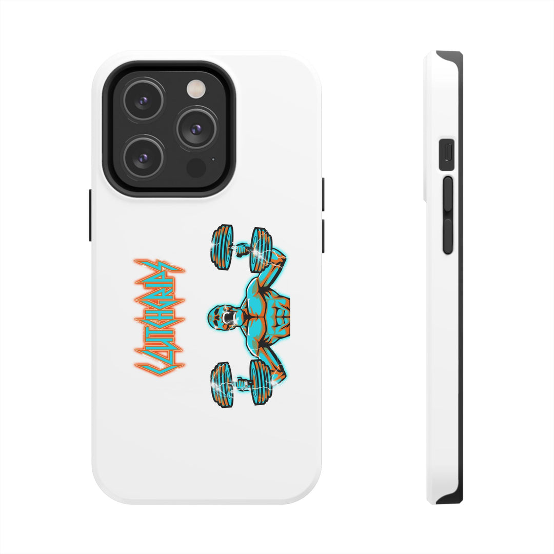 RIDE THE LIGHTNING MIAMI COLORS AQUA ORANGE PHONE CASE/CLUTCHGRIPS
