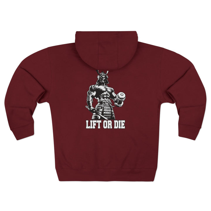 SAMURAI MASTER TRAINER BLACK WHITE /LIFT OR DIE ZIP UP
