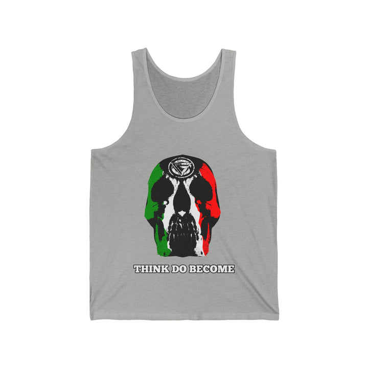 SKULLATOR TANK RED WHITE GREEN /THINK DO BECOME