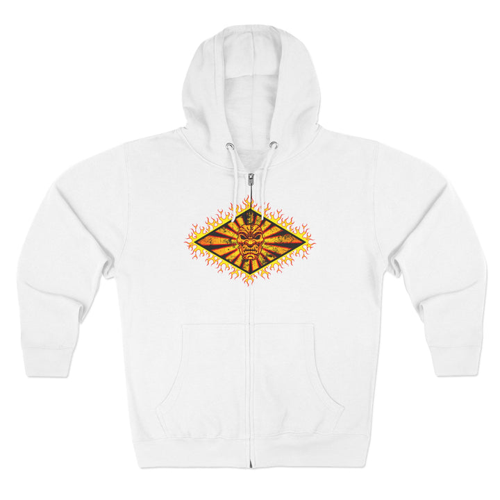 CG SAMURAI GYM MASTER DIAMOND GOLD RED BLACK/LIFT OR DIE ZIP UP