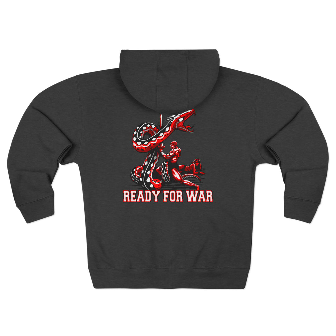 CG SERPENT SLAYER RED BLACK /READY FOR WAR ZIP UP