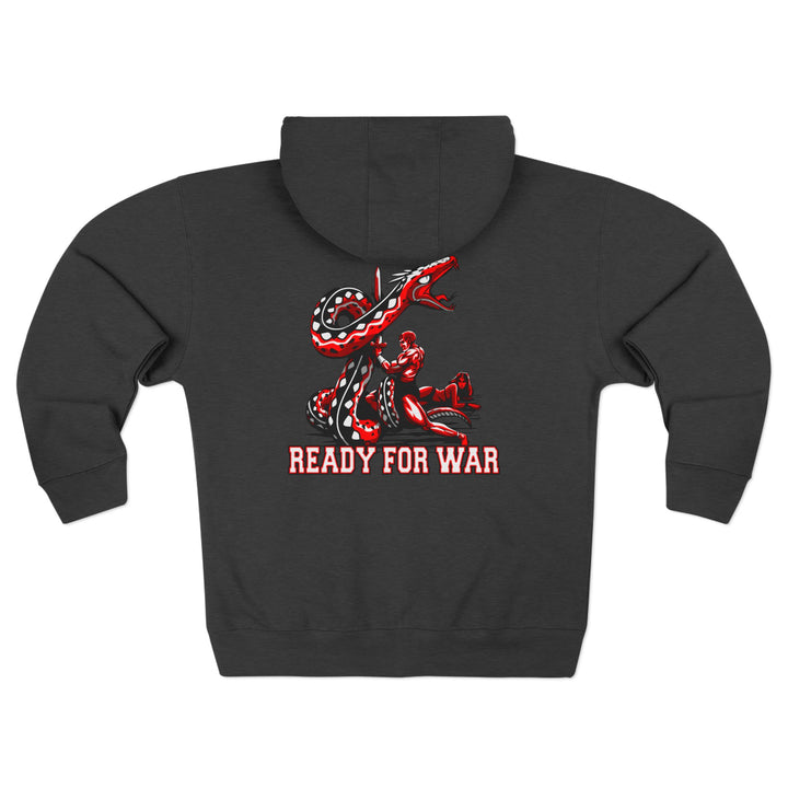 CG SERPENT SLAYER RED BLACK /READY FOR WAR ZIP UP