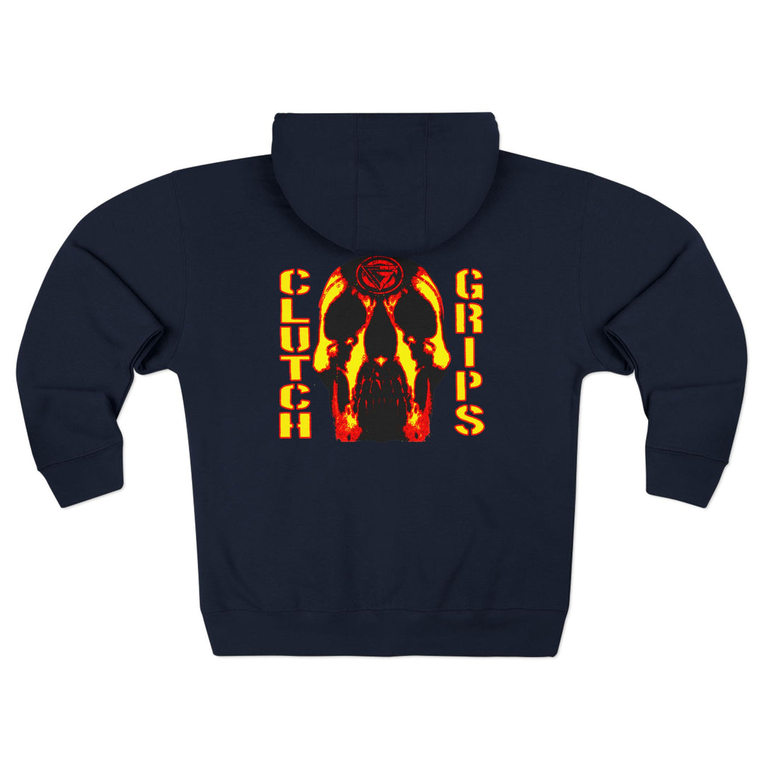 CG SKULLATOR RED GOLD /CLUTCH GRIPS ZIP UP