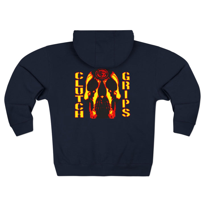 CG SKULLATOR RED GOLD /CLUTCH GRIPS ZIP UP