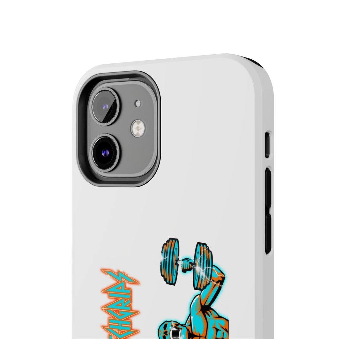 RIDE THE LIGHTNING MIAMI COLORS AQUA ORANGE PHONE CASE/CLUTCHGRIPS