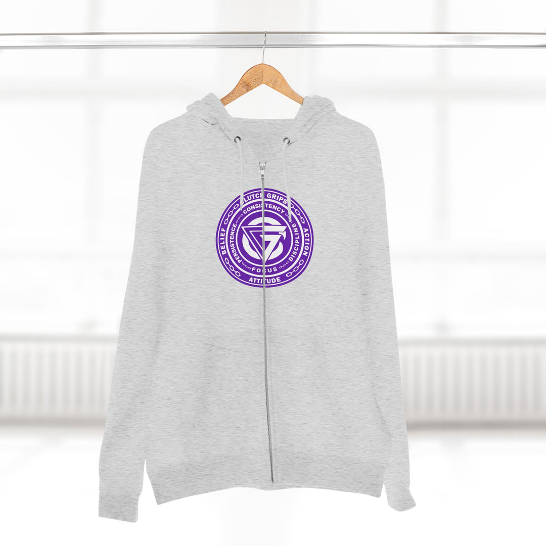 CG ANGRY DOG PURPLE WHITE /LIFT HARDER ZIP UP