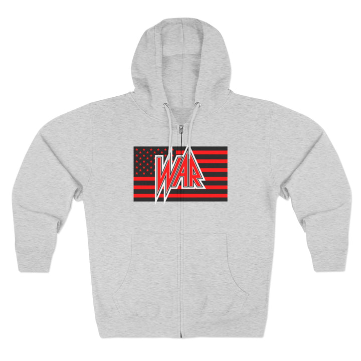 CG  NAVY SEAL TRIBUTE  RIP RED BLACK /AMERICAN BADASS ZIP UP