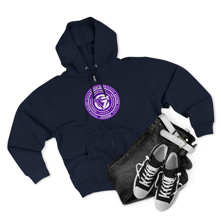 CG COLISEUM MAC PURPLE WHITE /LIFT HARDER ZIP UP