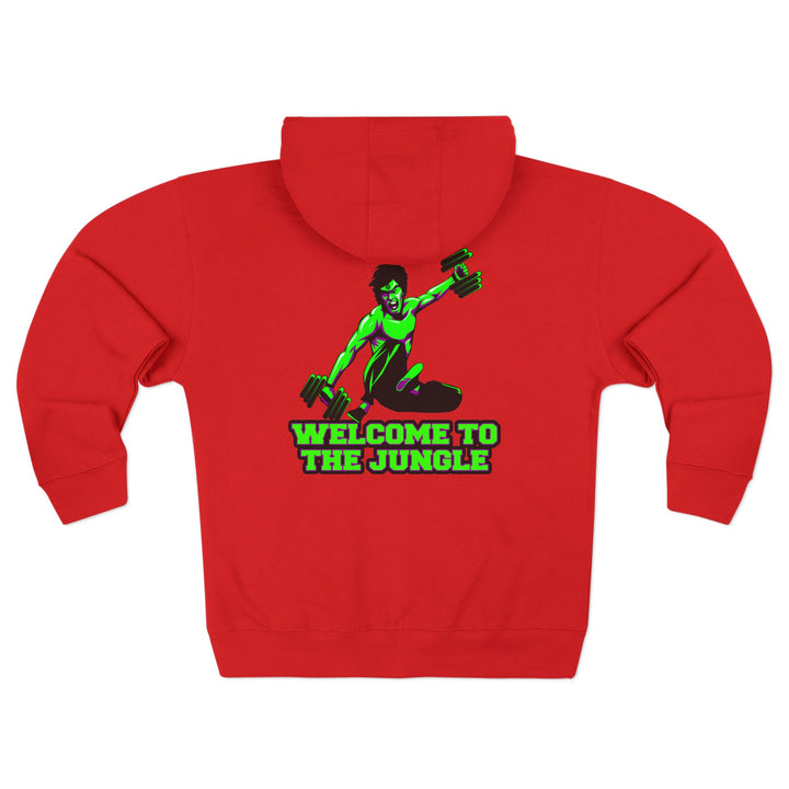 CG LIFT KICK PURPLE GREEN FADE/WELCOME TO THE JUNGLE ZIP UP