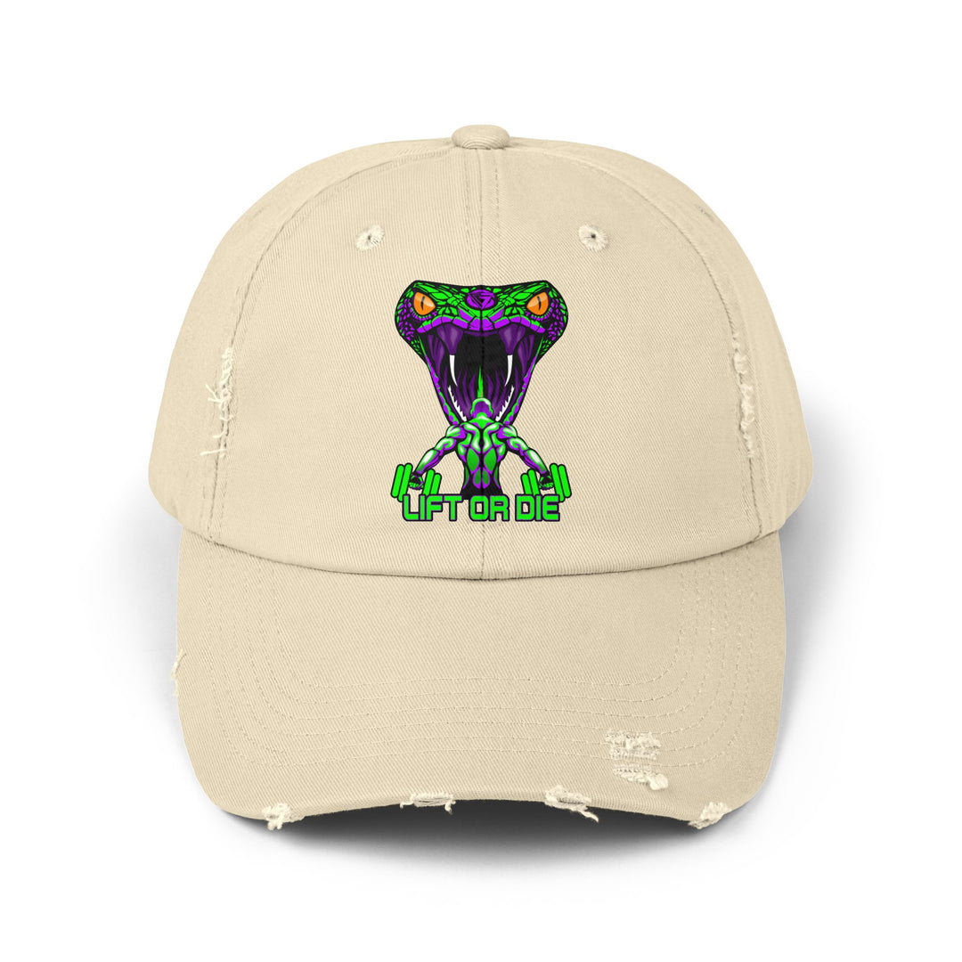 MAN VS VIPER PURPLE GREEN /LIFT OR DIE CAP