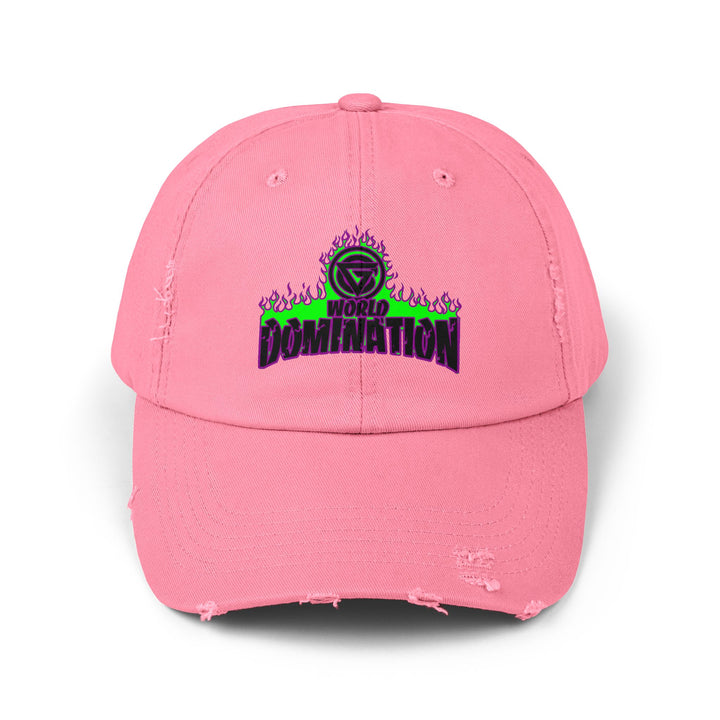 CG PURPLE GREEN FIRE /WORLD DOMINATION CAP