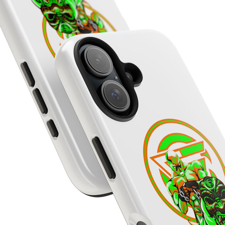 ANGRY DOG ORANGE GREEN PHONE CASE /LIFT OR DIE