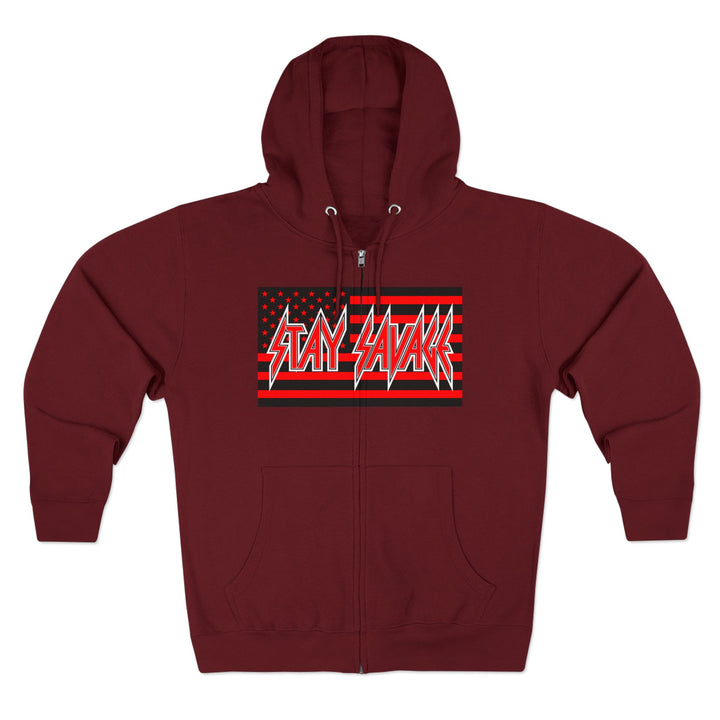 CG  NAVY SEAL TRIBUTE  RIP RED BLACK /DONT BE A BITCH ZIP UP