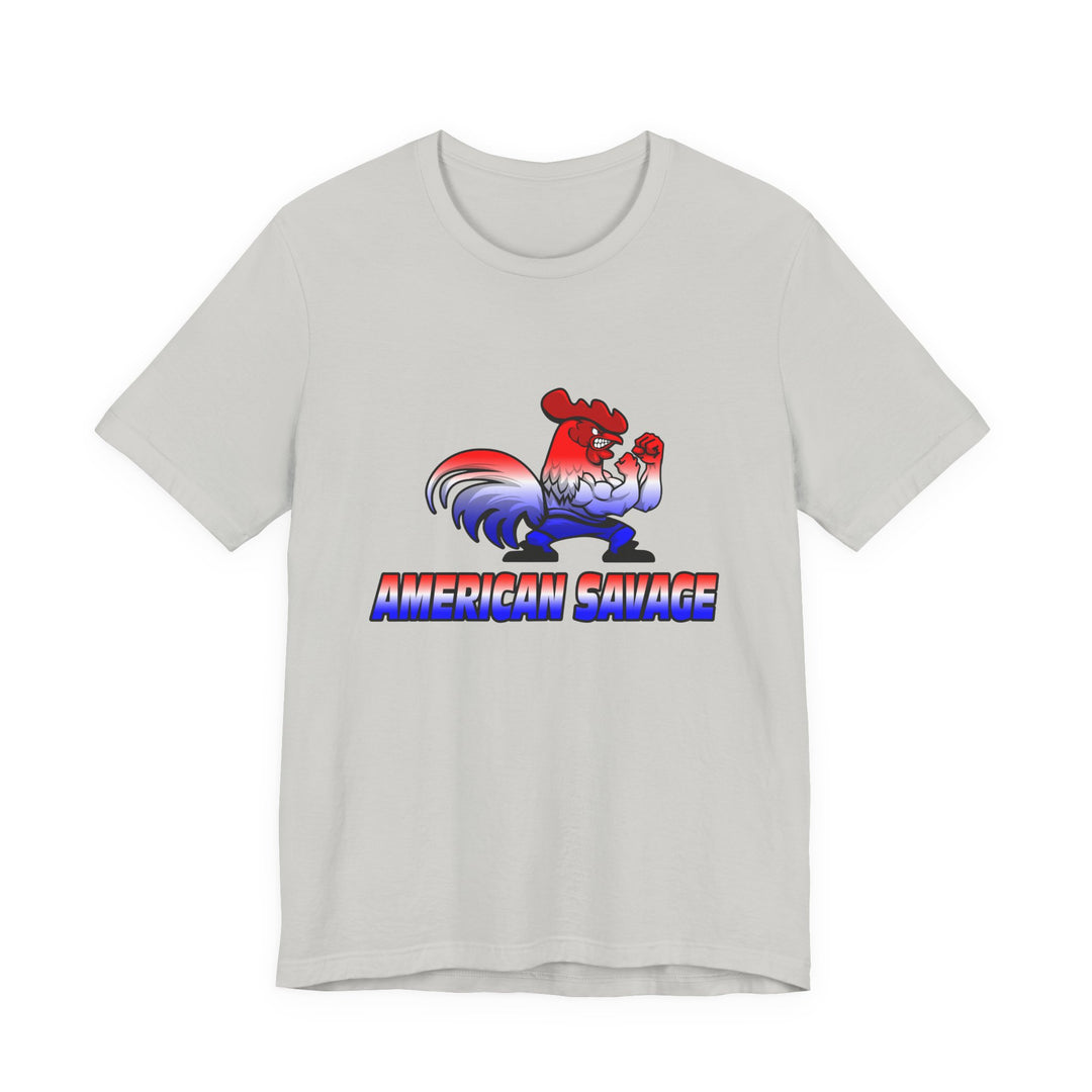 CG ANGRY ROOSTER RED WHITE BLUE FADE/AMERICAN SAVAGE