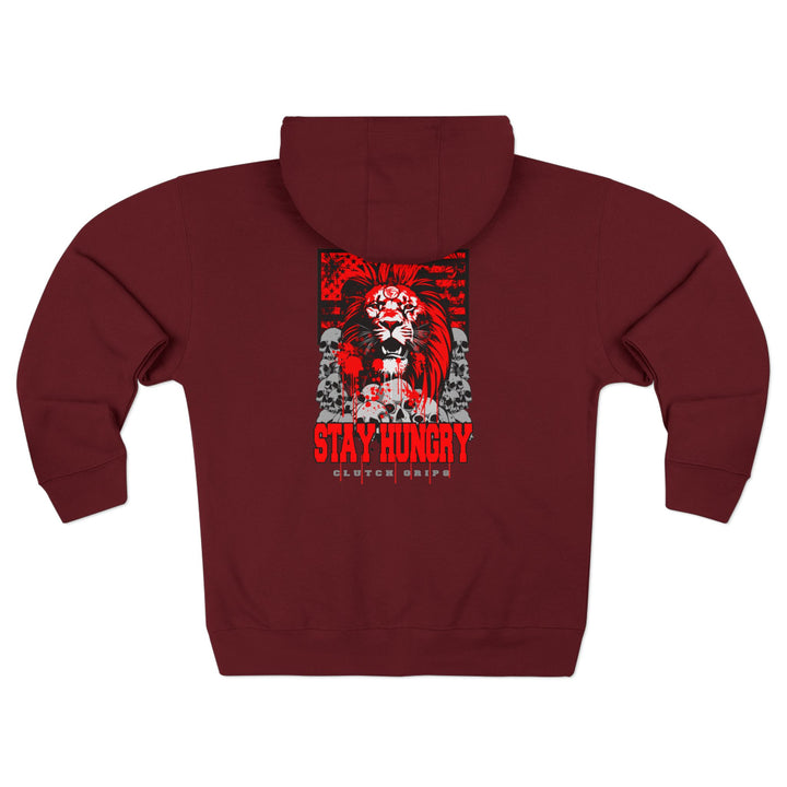 CG LION HEART RED BLACK/STAY HUNGRY ZIP UP