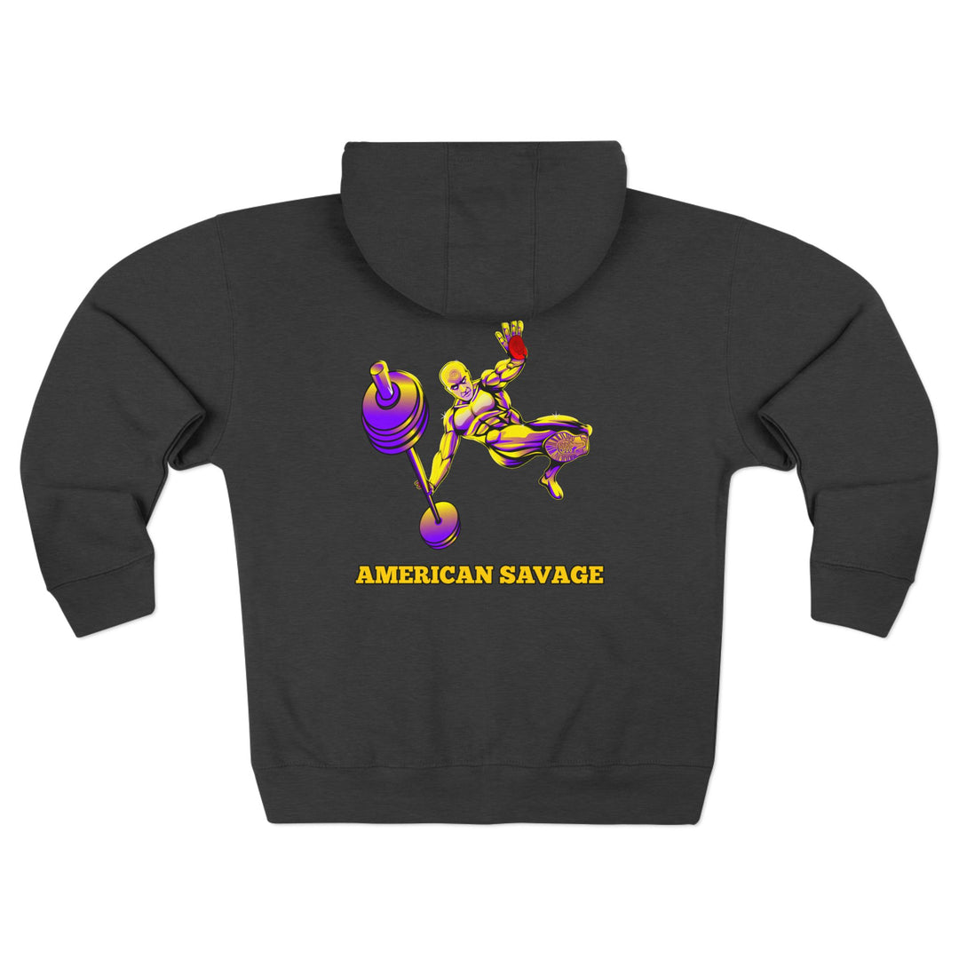 CG MAC JUMP PURPLE GOLD /AMERICAN SAVAGE ZIP UP