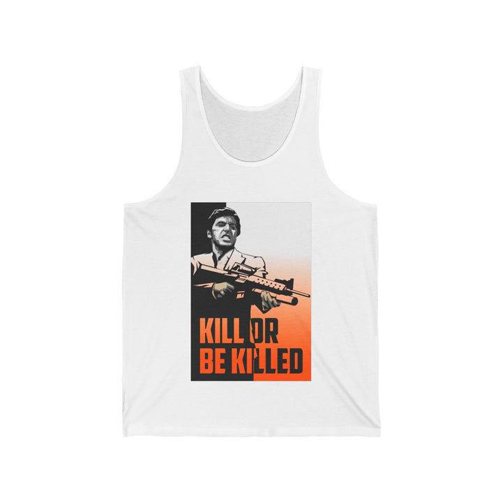 CRIME BOSS MOTIVATION ORANGE WHITE FADE  /KILL OR BE KILLED