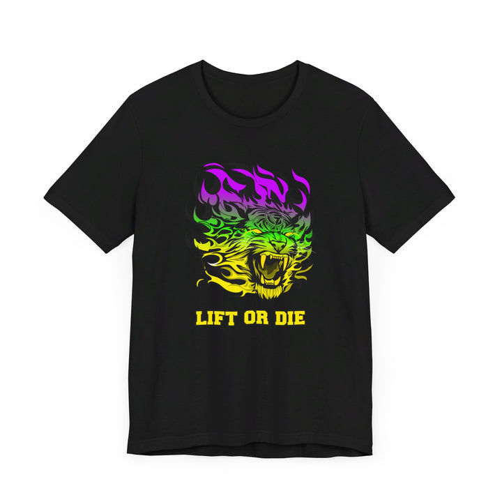 TIGER FLAME YELLOW GREEN PURPLE FADE/LIFT OR DIE