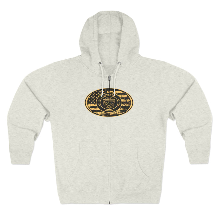 CG  TIGER FLAME DESERT SAND/I AM THE ONE  ZIP UP