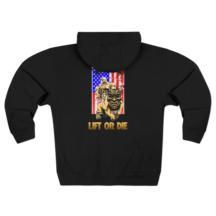 CG ANGRY DG USA BULLET PROOF /LIFT OR DIE ZIP UP