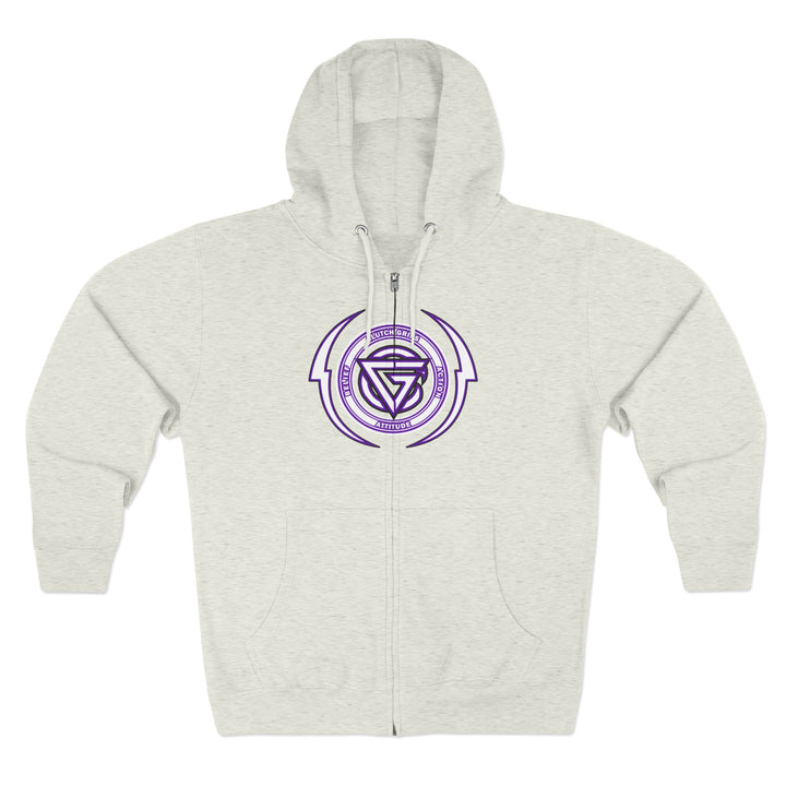RIDE THE LIGHTNING  PURPLE WHITE /LIFT OR DIE ZIP UP
