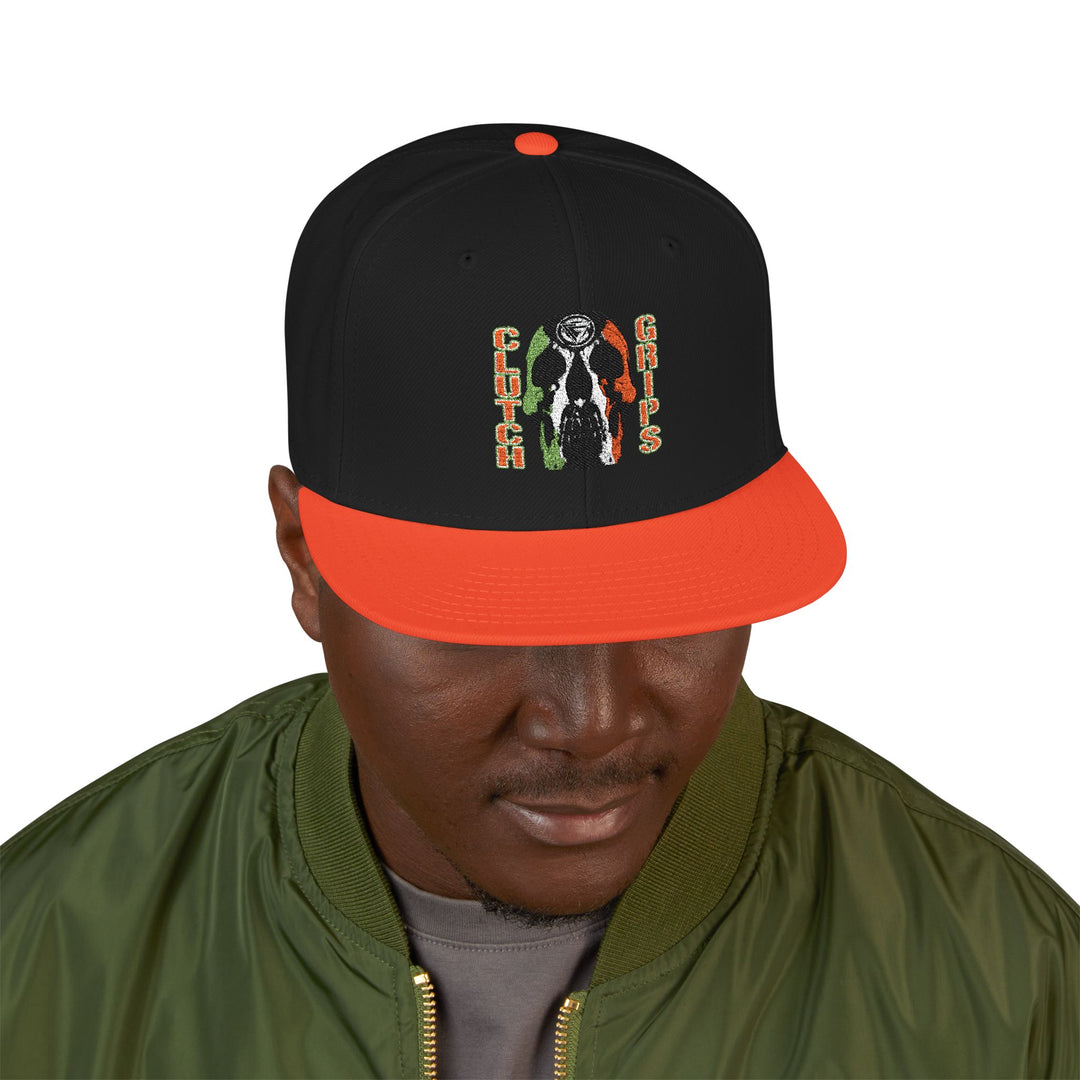 RED WHITE GREEN SKULLATOR Snapback (Embroidery)