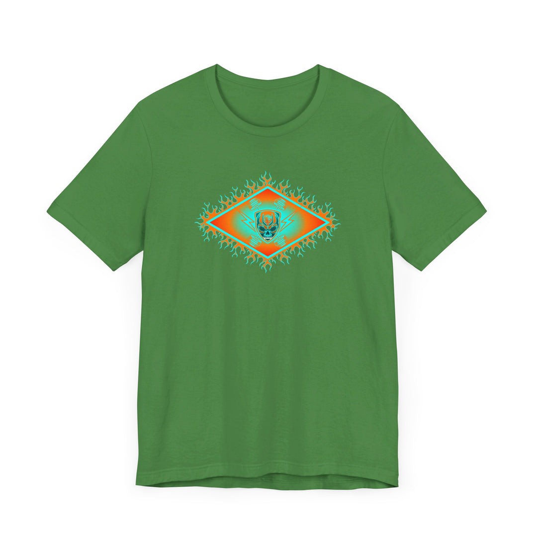 MIAMI AQUA ORANGE DIAMOND SKULLATOR DOUBLE BELL