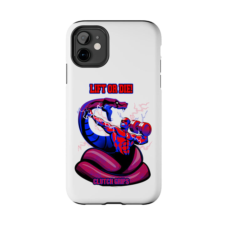 MAC VS SNAKE PHONE CASE RED BLUE /LIFT OR DIE
