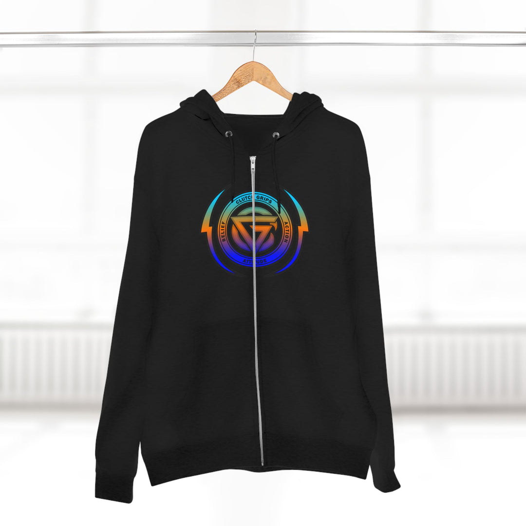 CG SKULLATOR BLUE ORANGE AQUA /WORLD DOMINATION ZIP UP