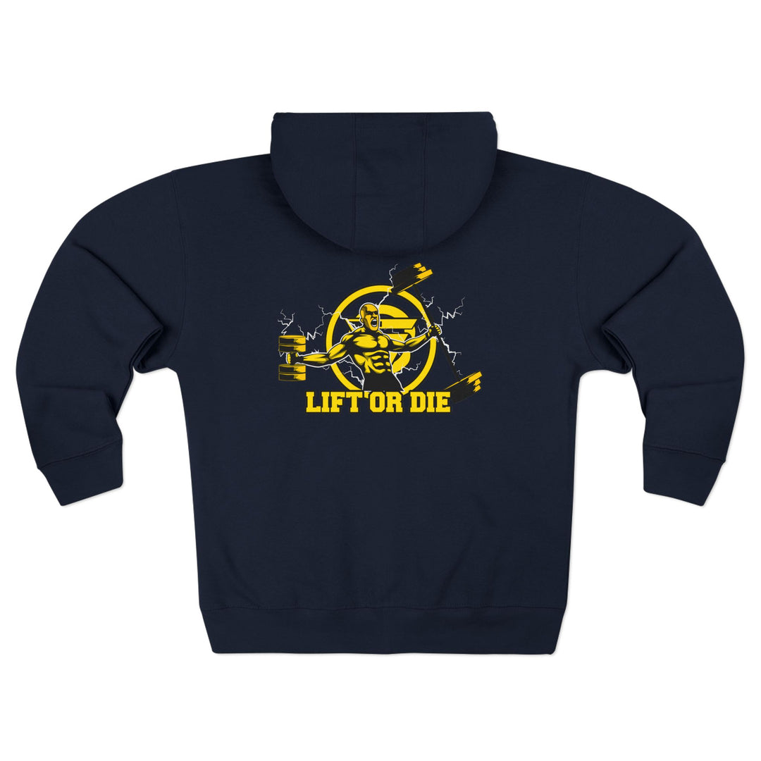 SPARTAN LIFT YELLOW BLACK/LIFT OR DIE ZIP UP