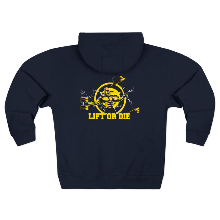 SPARTAN LIFT YELLOW BLACK/LIFT OR DIE ZIP UP