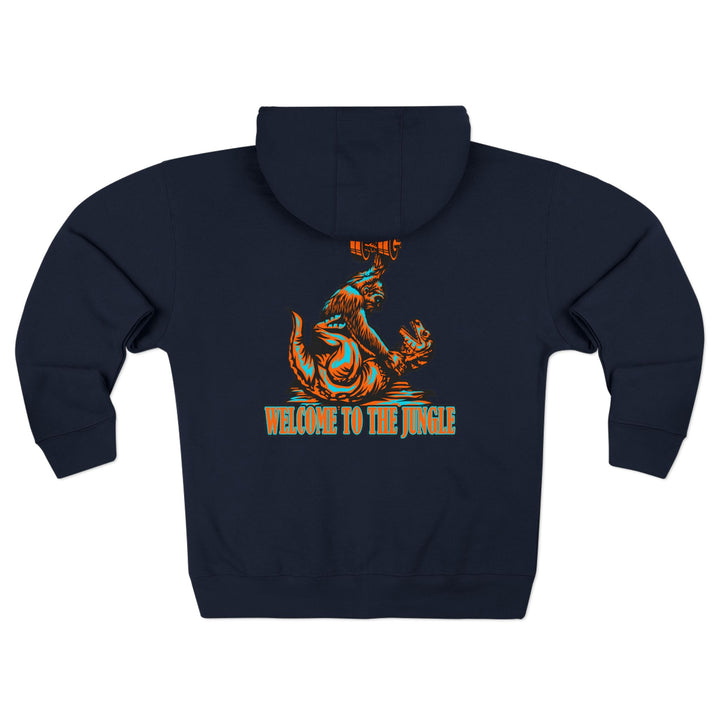 CG APE VS ZILLA RED MIAMI COLORS /WELCOME TO THE JUNGLE ZIP UP