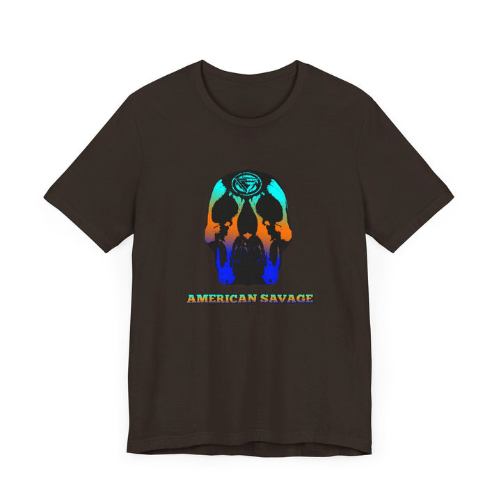 SKULLATOR BLUE ORANGE AQUA  /AMERICAN SAVAGE