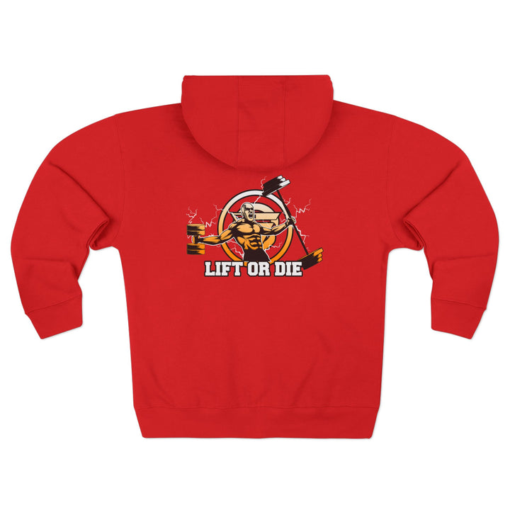 SPARTAN LIFT WHITE ORANGE FADE /LIFT OR DIE ZIP UP
