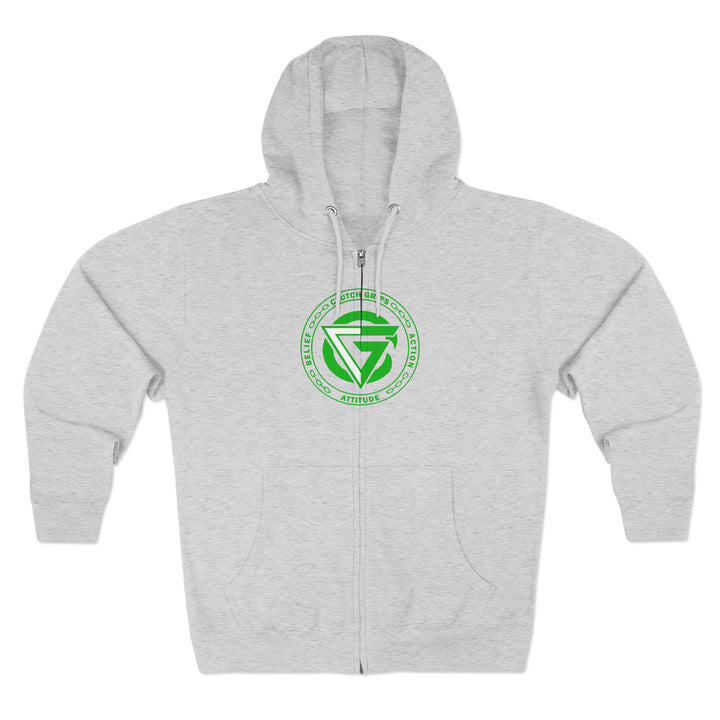 CG LION HEART GREEN WHITE /STAY SAVAGE ZIP UP