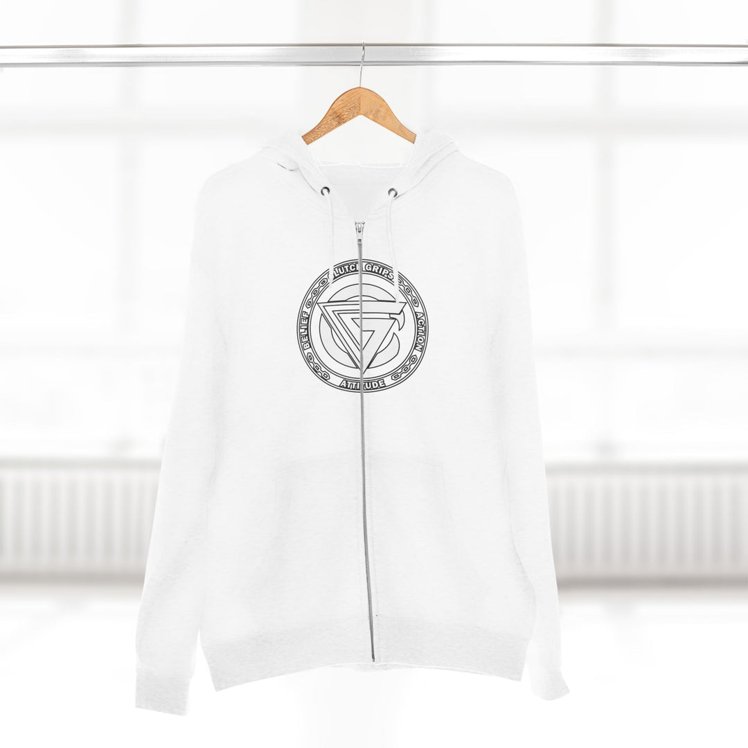 DYNAMITE TIGER WHITE BLACK /STAY SAVAGE ZIP UP