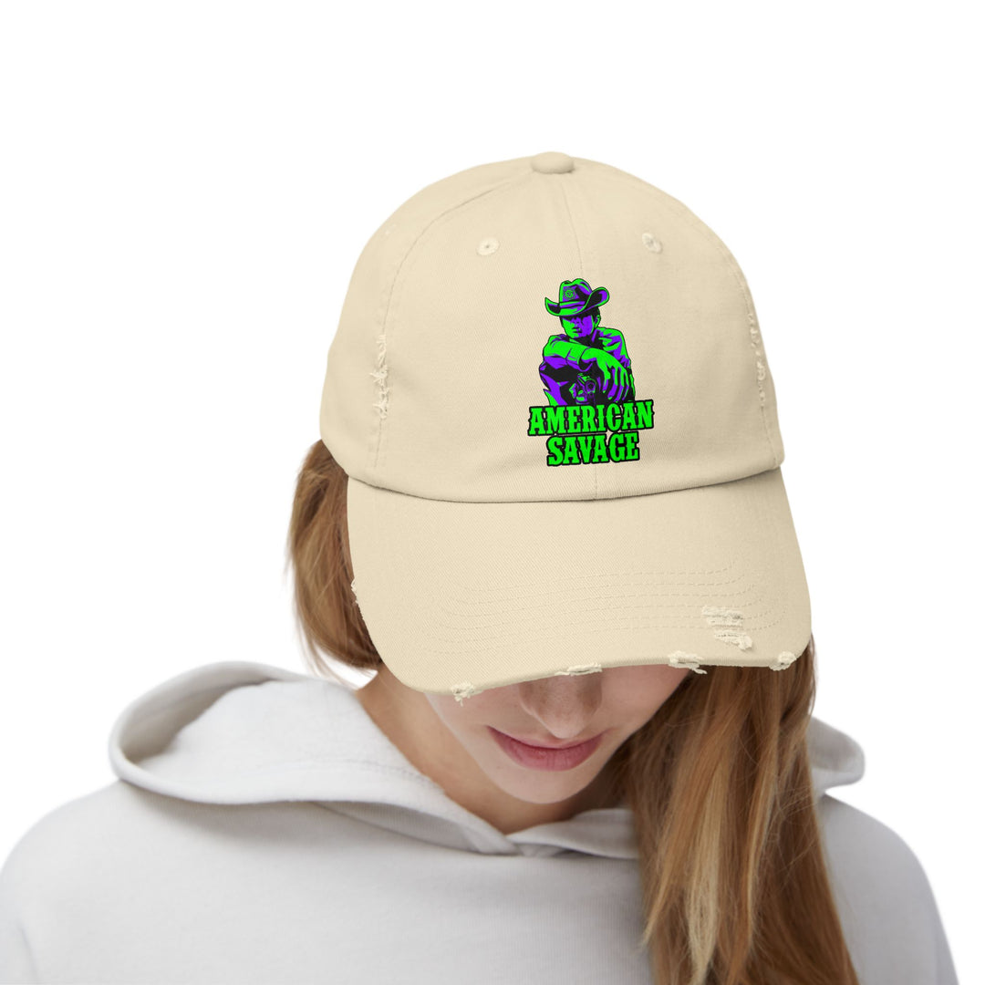 COWBOY KILLER PURPLE GREEN /AMERICAN SAVAGE CAP