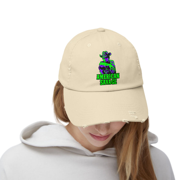 COWBOY KILLER PURPLE GREEN /AMERICAN SAVAGE CAP