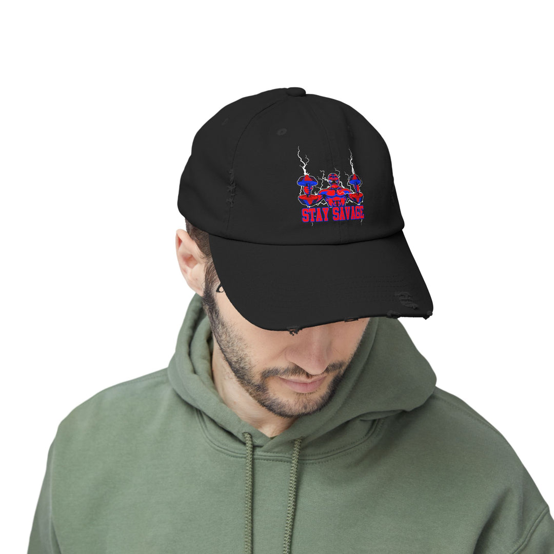 RIDE THE LIGHTNING RED BLUE /STAY SAVAGE CAP