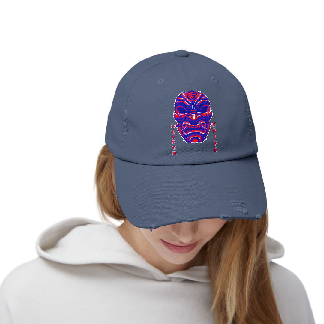 CG SAMURAI MASK RED BLUE CAP