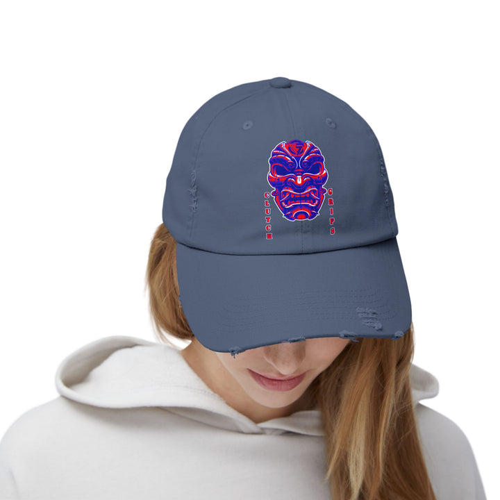CG SAMURAI MASK RED BLUE CAP