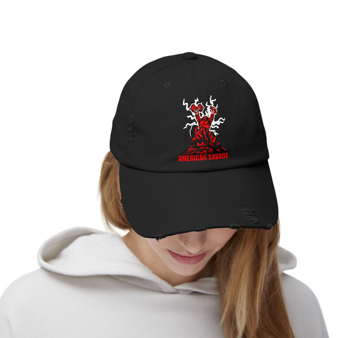 CG CONFIDENCE MAN RED/AMERICAN SAVAGE CAP