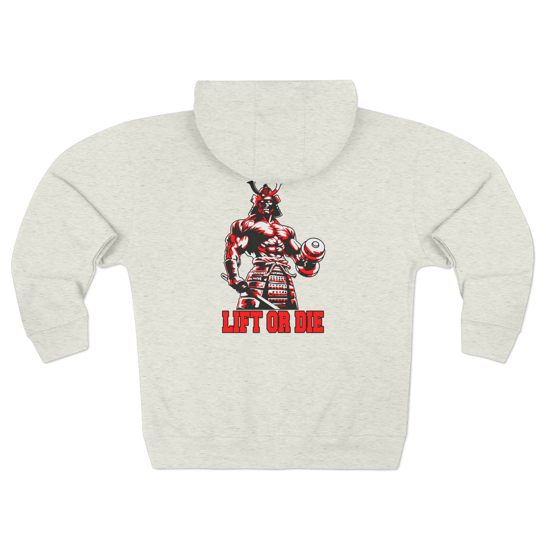 SAMURAI MASTER TRAINER RED WHITE BLACK /LIFT OR DIE ZIP UP