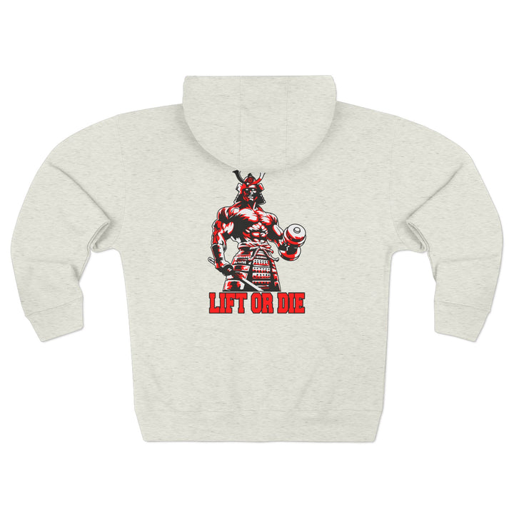 SAMURAI MASTER TRAINER RED WHITE BLACK /LIFT OR DIE ZIP UP
