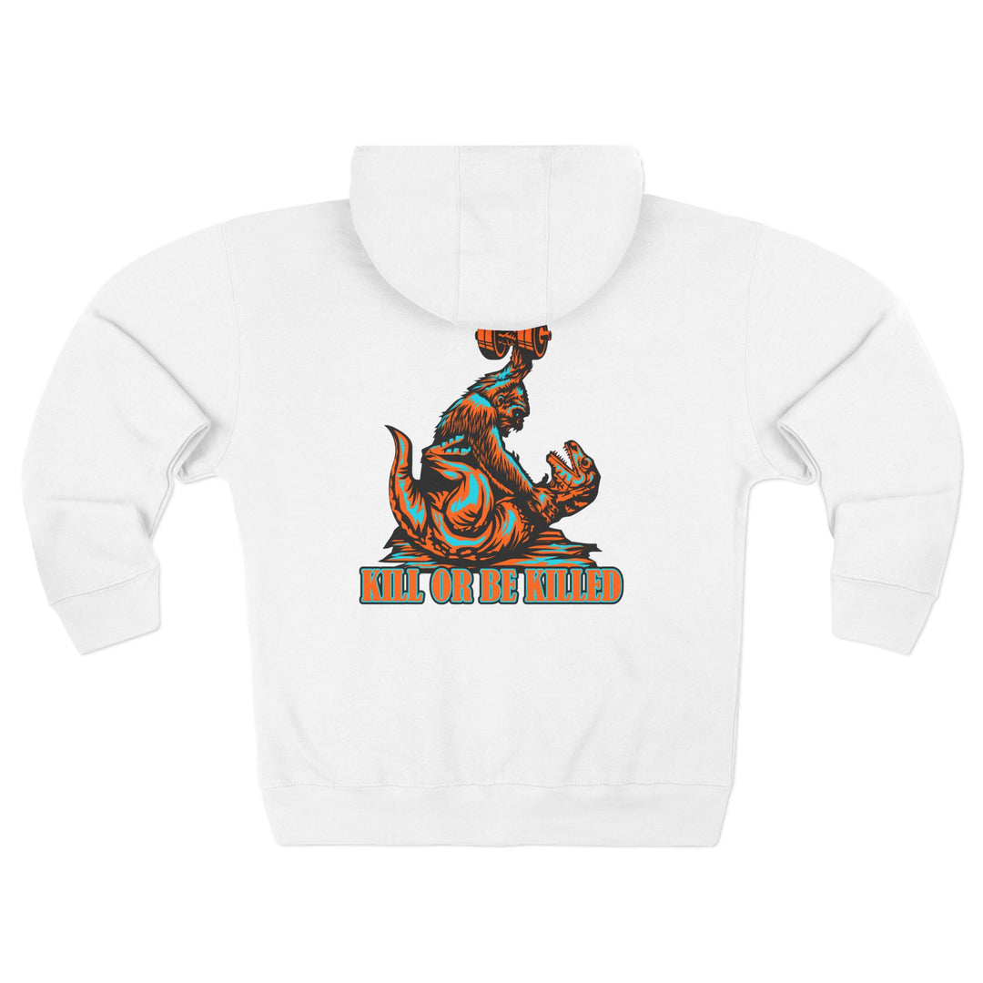 CG APE VS ZILLA RED MIAMI COLORS /KILL OR BE KILLED ZIP UP