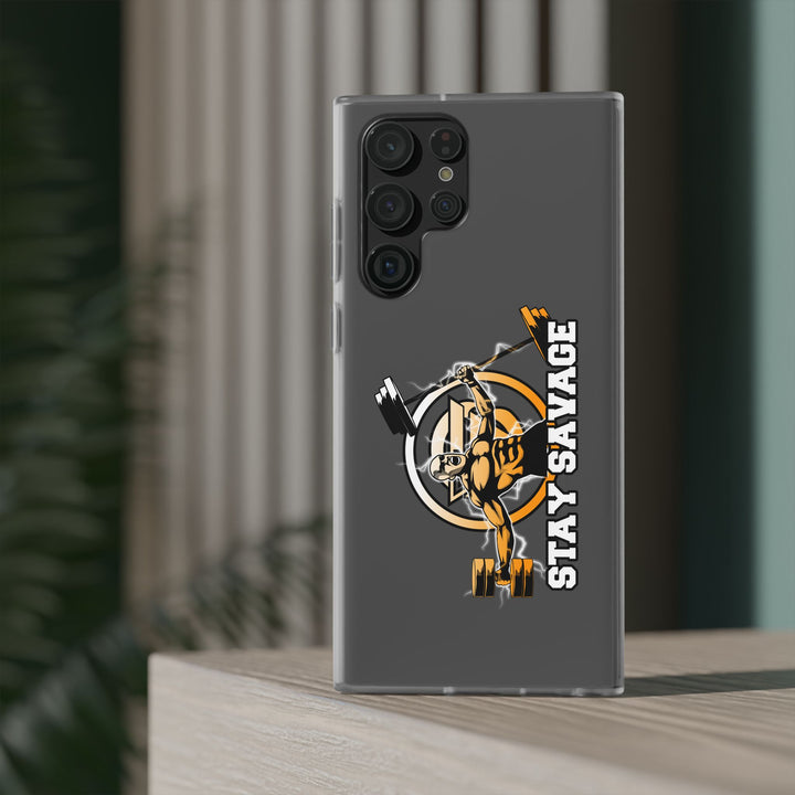 SPARTAN LIFT ORANGE WHITE PHONE CASE/STAY SAVAGE