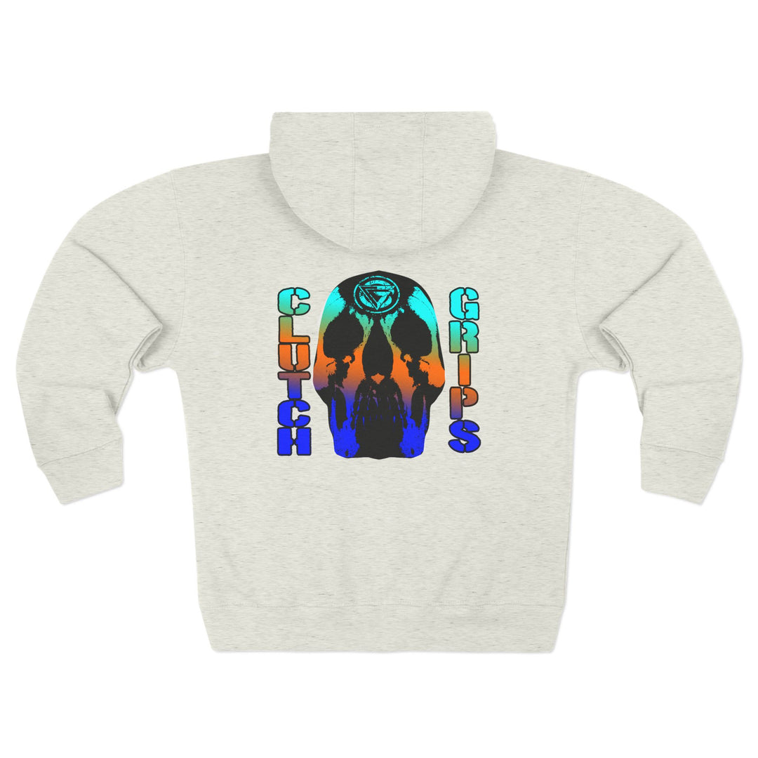 CG SKULLATOR BLUE ORANGE AQUA /WORLD DOMINATION ZIP UP